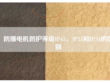防爆電機(jī)防護(hù)等級(jí)IP65，IP55和IP54的區(qū)別