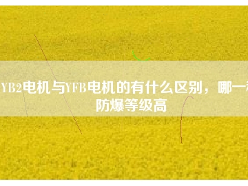 YB2電機(jī)與YFB電機(jī)的有什么區(qū)別，哪一種防爆等級(jí)高